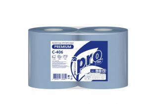 Протирочная бумага 2сл 350м PROtissue Premium синяя (С406) (2 шт.)