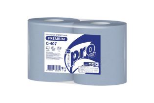 Протирочная бумага 2сл 350м PROtissue Premium синяя (С407) (2 шт.)