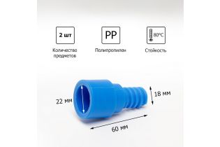 Переходник для рукояток HACCPER Европа-Америка, синий
