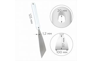 Скребок-лопатка HACCPER Gastra, 100 мм, белый