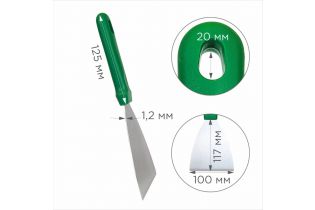 Скребок-лопатка HACCPER Gastra, 100 мм, зеленый