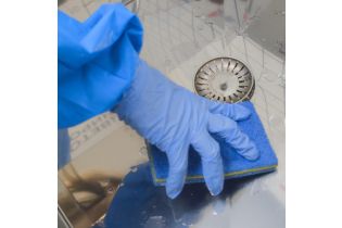 Сэндвич-пад HACCPER NoBrush, 130х85х15 мм, 5 шт/уп, синий/желтый