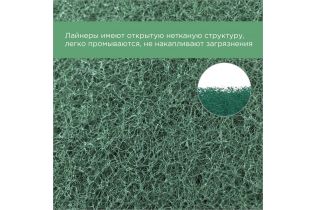 Абразивный лайнер HACCPER NoBrush S-liner, средней жесткости, зеленый, 150х100х9 мм