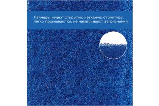 Абразивный лайнер HACCPER NoBrush L-liner, средней жесткости, синий, 250х120х23мм
