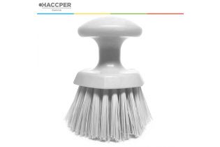 Щетка HACCPER ручная круглая, средней жесткости, белая