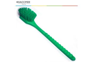 Щетка HACCPER с длинной ручкой, для мытья и оттирки, жесткая, 500 мм, зеленый