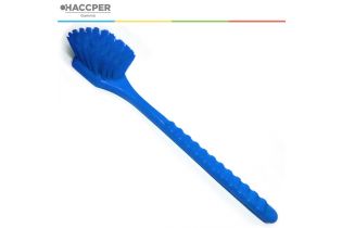 Щетка HACCPER с длинной ручкой, для мытья и оттирки, жесткая, 500 мм, синяя