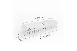 Щетка HACCPER для оттирки, жесткая, 254 мм, белая