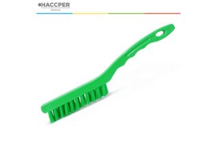 Щетка HACCPER узкая, для мелких деталей, короткий ворс, зеленая