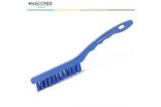 Щетка HACCPER узкая, для мелких деталей, короткий ворс, синяя
