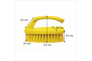 Щетка-утюжок HACCPER для мытья и оттирки, желтая