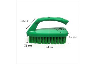 Щетка-утюжок HACCPER для мытья и оттирки, зеленая