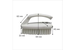 Щетка-утюжок HACCPER для мытья и оттирки, белая